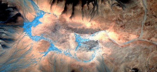 the light of the apocalypse, stock photo, abstract photography of the deserts of Africa from the...
