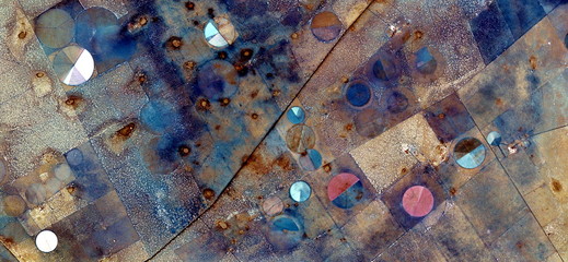 abstract photography of the deserts of Africa from the air. aerial view of desert landscapes,...