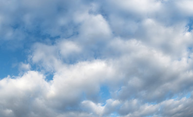 Fototapeta na wymiar Blue sky with clouds during day, cloudy sky