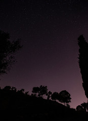 Naklejka premium night and stars