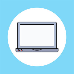 Laptop vector icon sign symbol