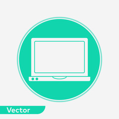 Laptop vector icon sign symbol