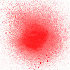 red background with drops of water