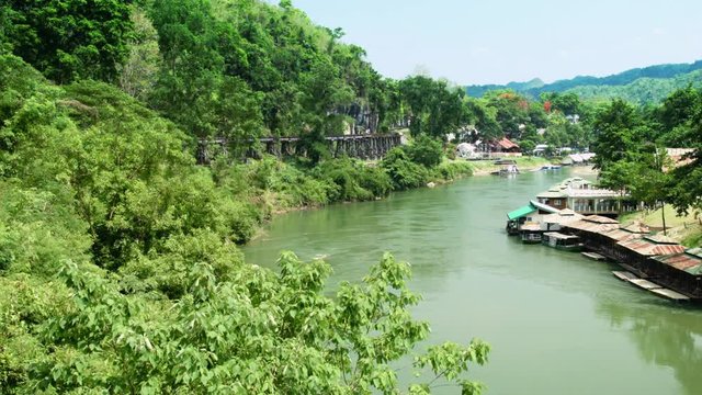 Thailand River near Tham Kra Sae