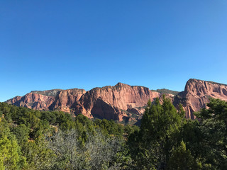 Fototapeta na wymiar Zion National Park with Kolob Canyons in Utah