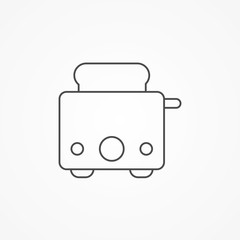 Toaster vector icon sign symbol