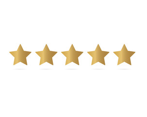 five star rating icon- vector illustration