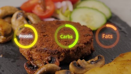 Best foods for muscle growth infographic plant based vegetal meat. Health food,diet, products, fitness, sport, bodybuilding nutrition, nutriment infographic concept