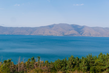 Fototapeta na wymiar Amazing view of Lake Sevan, Armenia
