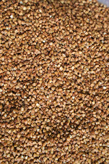 buckwheat for food textures, background, harvest