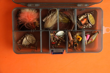 Saragossa Spain. September 18, 2019 fishing lures