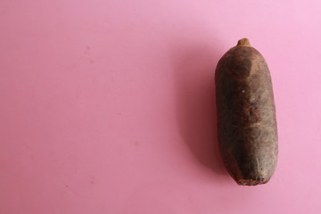 the morcilla is a sausage based on coagulated and cooked blood