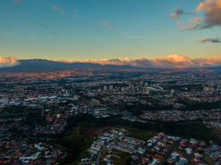 Obraz premium Beautiful aerial view of San Jose City in Costa Rica 