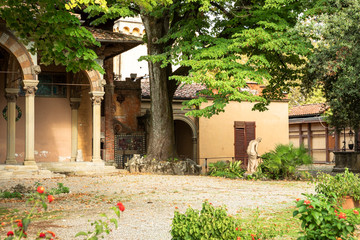 A yard in Stabilimento Termale Tamerici castle, Montecatini Terme, Italy - 310291753