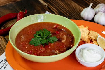 Mexican food - delicious tacos, burritos, fajitas, salads, soups, tortilla chip, nachos, shrimp