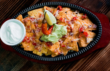 Mexican food - delicious tacos, burritos, fajitas, salads, soups, tortilla chip, nachos, shrimp