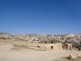The temple ruins in jordan