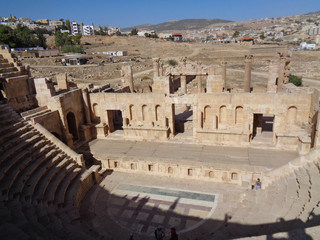 The temple ruins in jordan