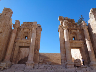 Fototapeta premium The temple ruins in jordan