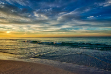 Beautiful Colors during a Sunrise at Santa Rosa Beach, Florida