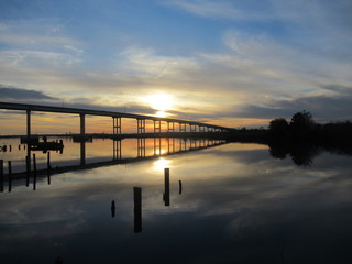 Fototapeta na wymiar Pungo Ferry Bridge