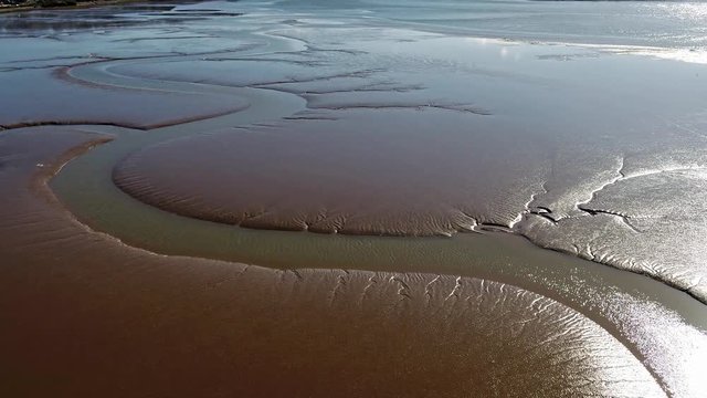 Flying over the tideland in Conwy area in north wales- United Kindom - #grengeacaptureearth