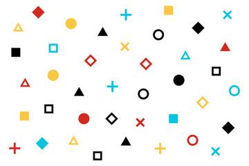 Abstract geometric shapes pattern background
