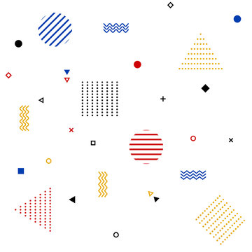 Abstract geometric shapes pattern background