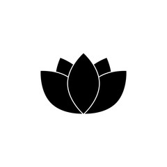 Lotus icon simple design. Vector eps10