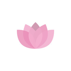 Lotus icon simple design. Vector eps10