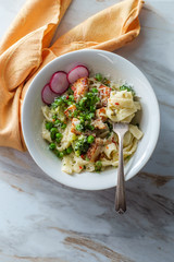 Fettuccine Alfredo Grilled Chicken