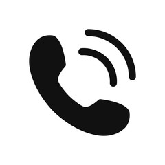 Phone call vector icon in modern design style for web site and mobile app