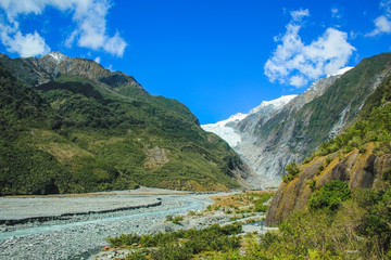 Fototapeta na wymiar Franz Josef Glacier landscape on the South Island of New Zealand