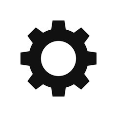 Settings vector icon in modern design style for web site and mobile app