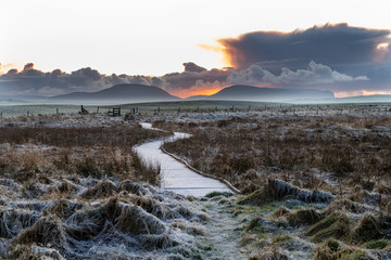 Orkney frost Loch