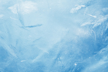 blue frozen texture of ice - obrazy, fototapety, plakaty
