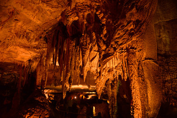 Frozen Niagara in Mammoth Cave National Park, Kentucky, USA. This national park is also UNESCO...