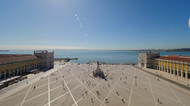 Bird's eye view over pra&radic;&szlig;a do com&radic;&copy;rcio lisboa