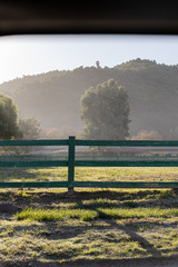 landscape with fence