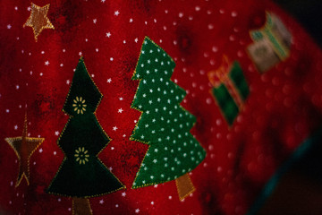 christmas background with tree and gifts