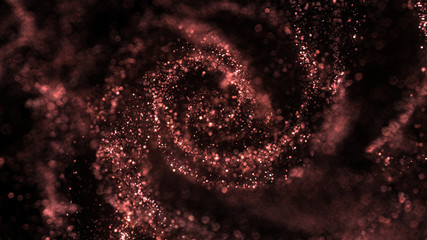 Fototapeta premium Christmas abstract background. Red Background. Red glitter luxury texture. Spiral, Glimmer, sparkle, flash luxury pattern. 