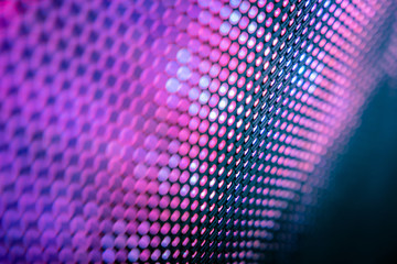 CloseUp LED blurred screen. LED soft focus background. abstract background ideal for design.