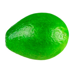 avocado fruit green large avocado in close up isolated on white