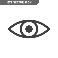 Eye vector icon. Human vision symbol.