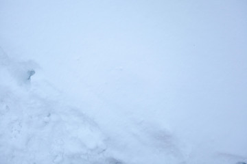 Snow texture background with copy space 