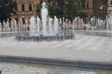 fountain in park