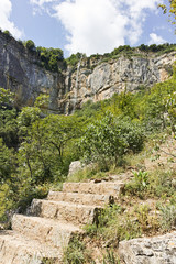 Fototapeta na wymiar Waterfall Skaklya at Balkan Mountains, Bulgaria