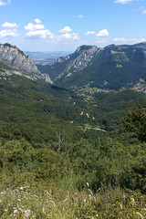 Fototapeta na wymiar Landscape of Balkan Mountains with Vratsata pass, Bulgaria