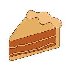 Isolated sweet cake vector design
