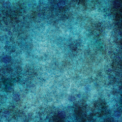 Fototapeta na wymiar Messy Blue Grunge Textured Abstract Background Illustration
